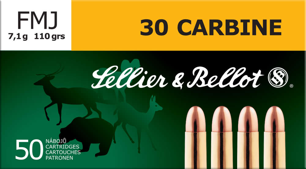 Ammunition Sellier&Bellot Rifle 30Carbine S&B 30CARBINE 110GR FMJ 50/1000 • Model: Rifle